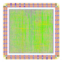 Layout of the ECC cryptoprocessor circuit